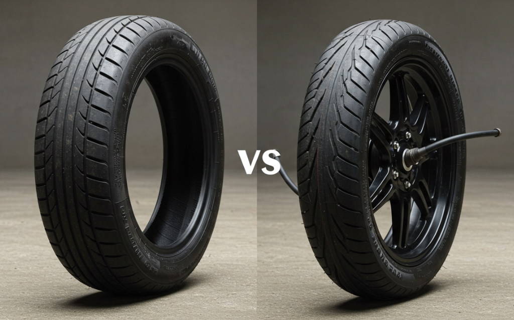 Difference Between Tubeless and Tube Tyres – Which Is Better